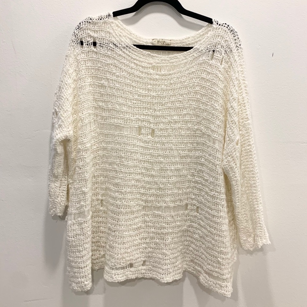 Distressed Oversized Sweater